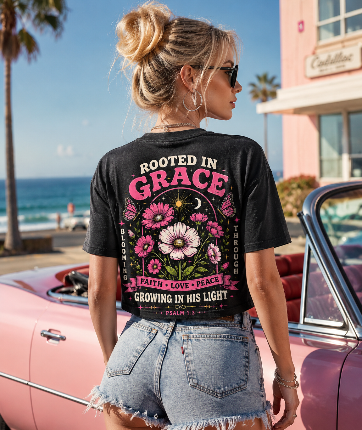 Rooted in Grace Floral Crop Top