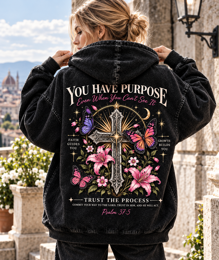 Purpose & Faith Vintage Hoodie