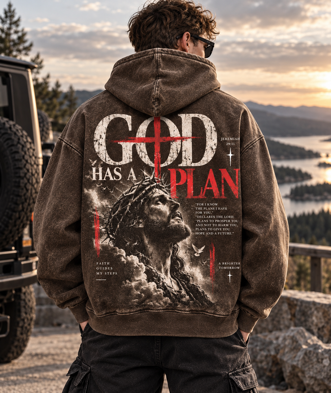 GOD Has a Plan – Vintage Faith Hoodie