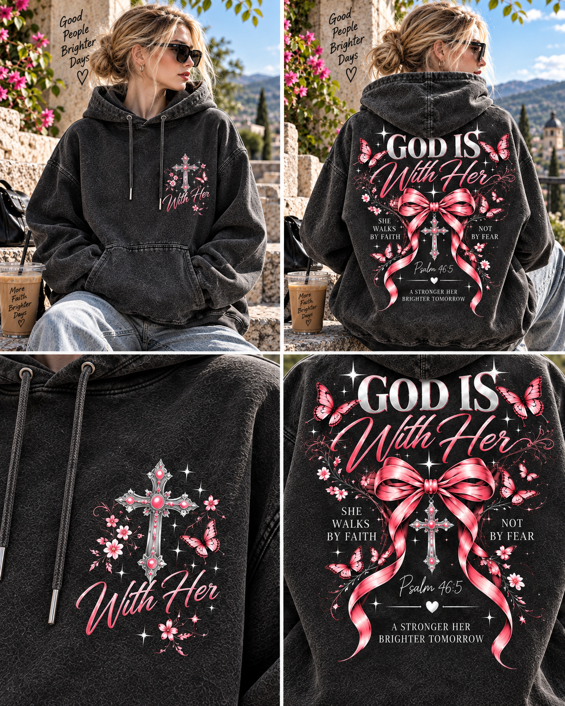 GOD Is With Her – Faith & Grace Hoodie