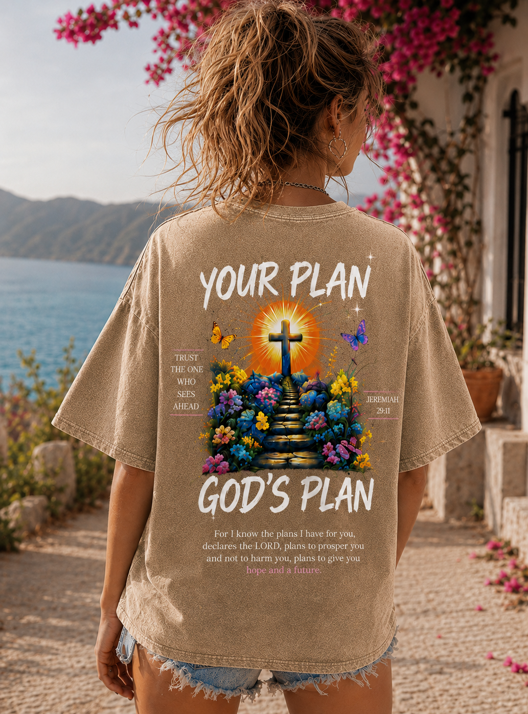 Your Plan God’s Plan Vintage Christian Graphic Tee
