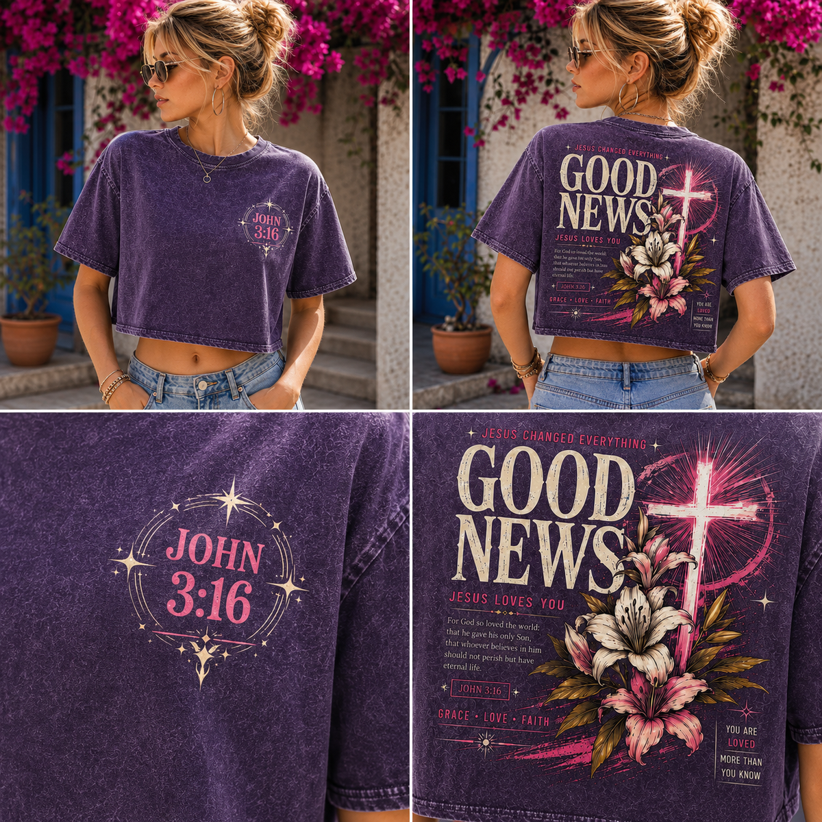 Good News – Jesus Changed Everything Crop Top
