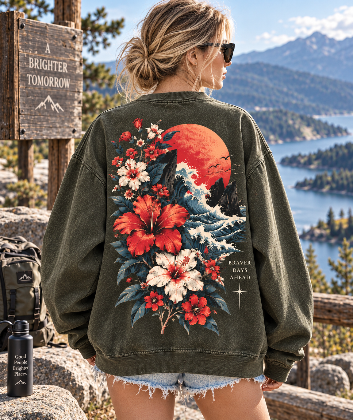 Braver Days Vintage Floral Sweatshirt