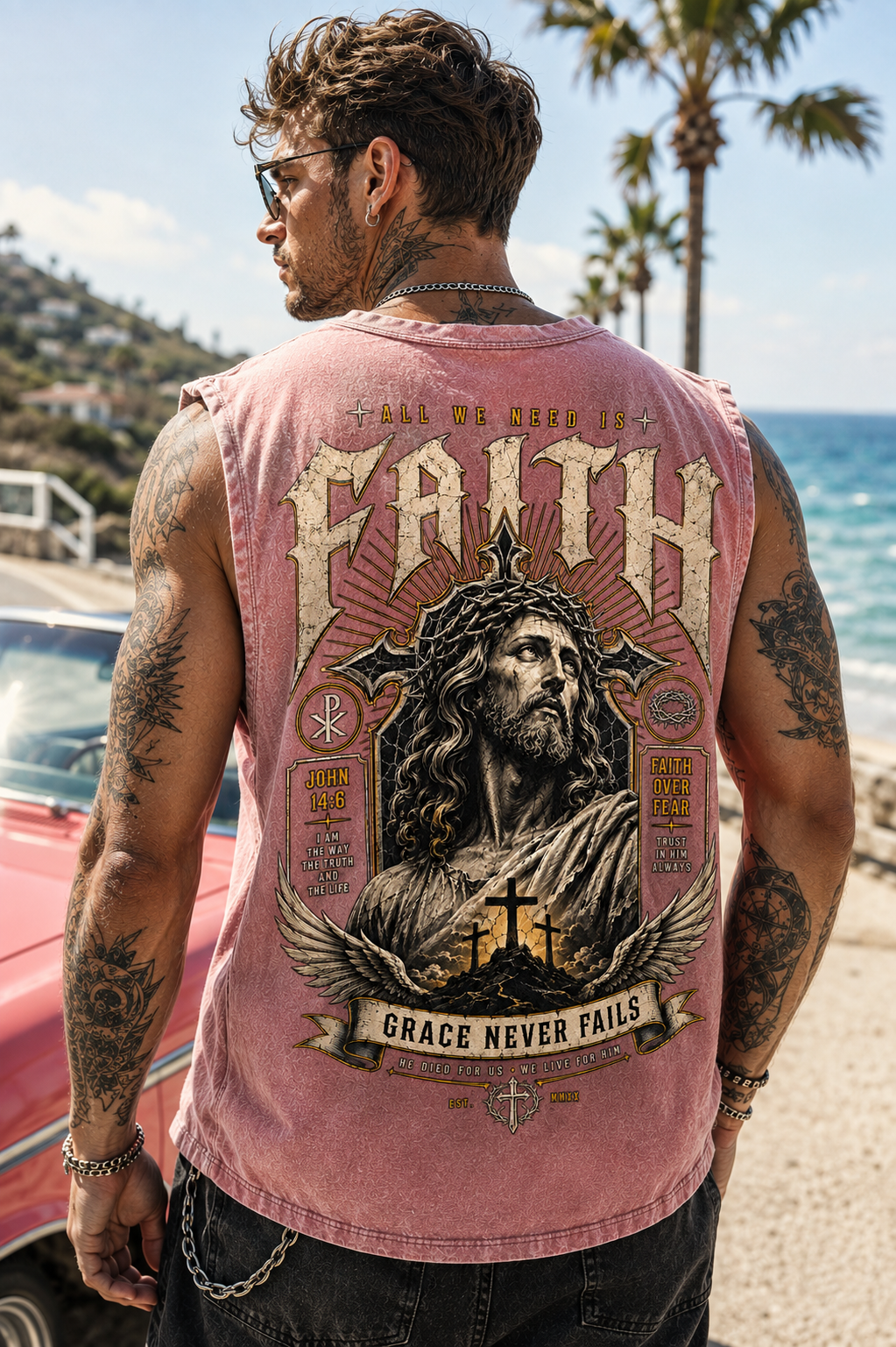 Faith Never Fails – Vintage Faith Wash Tee