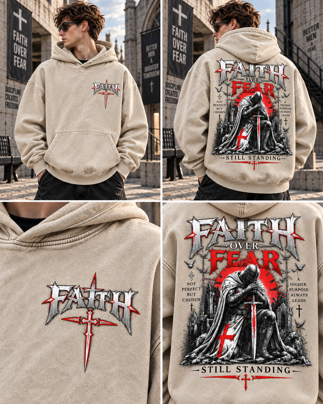 Faith Over Fear – Still Standing Hoodie