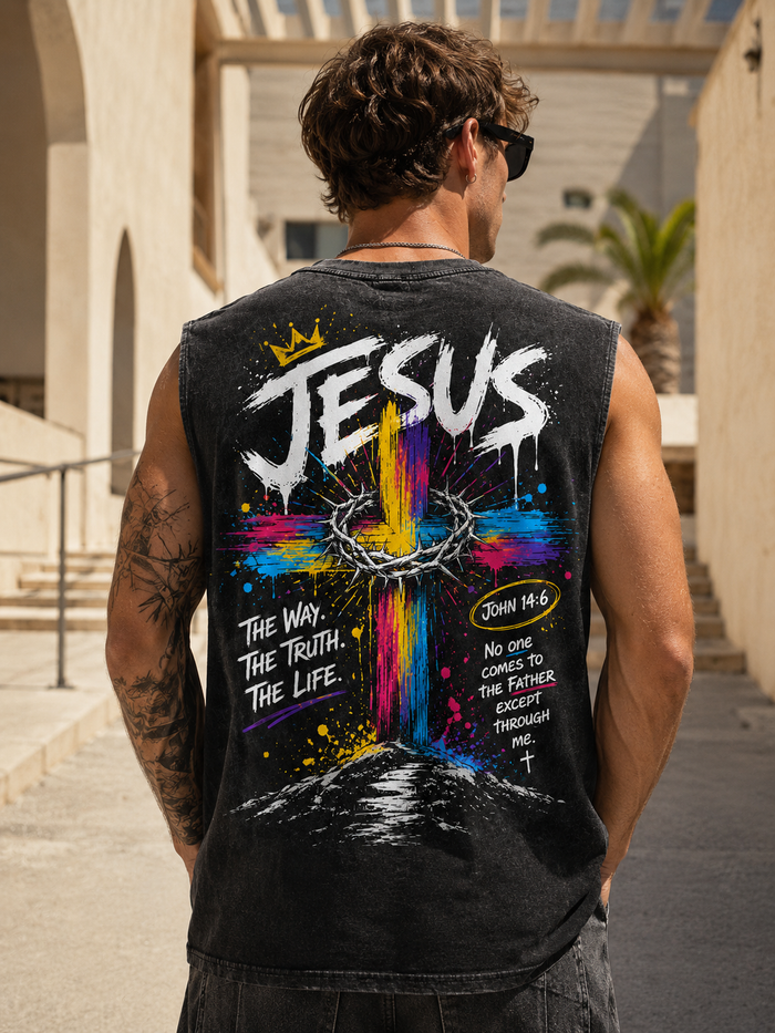 Jesus Vintage Washed Tee – Faith Streetwear