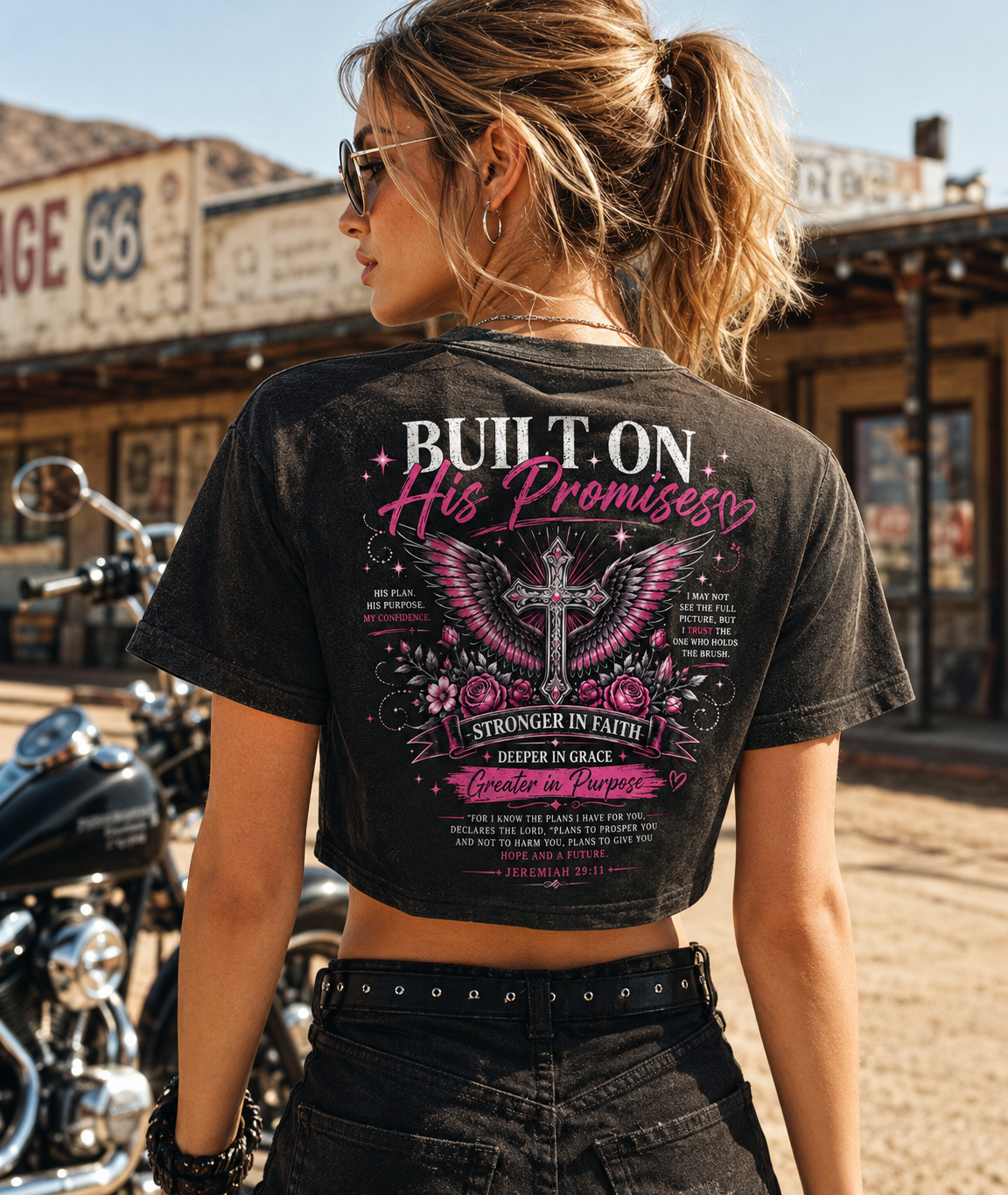 Built on His Promises – Faith Crop Top