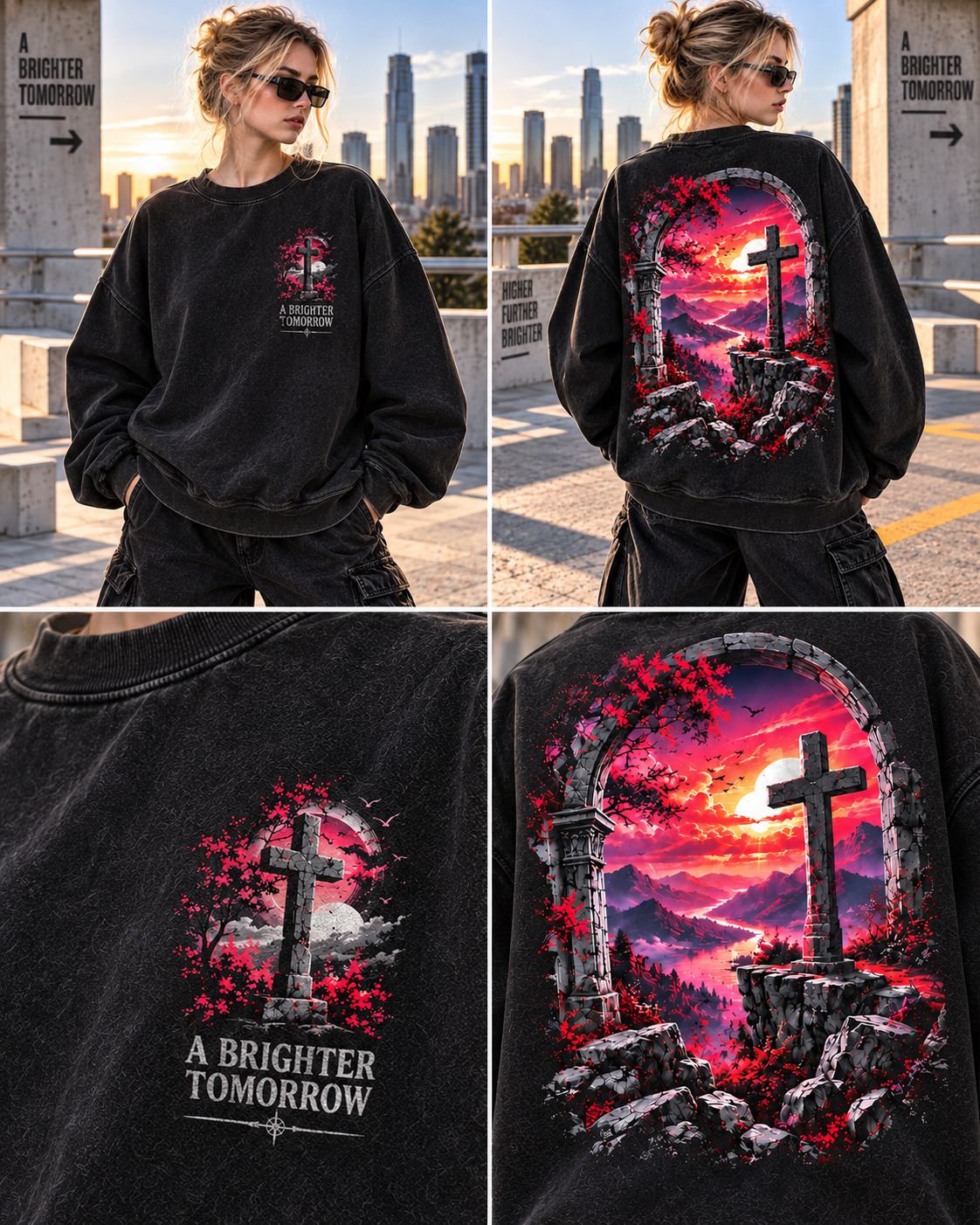 A Brighter Tomorrow – Vintage Cross Sweatshirt