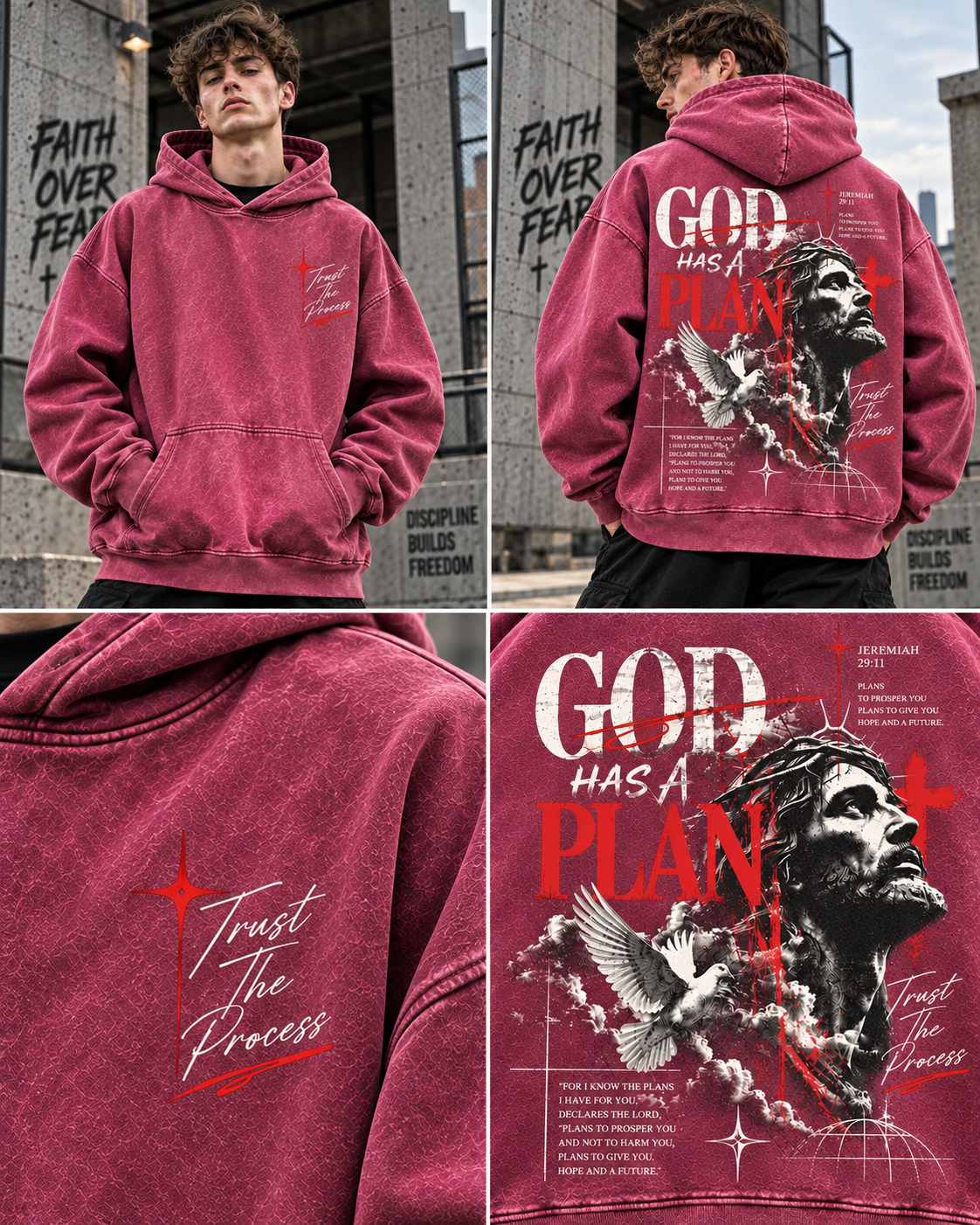 GOD Has A Plan – Faith Streetwear Hoodie