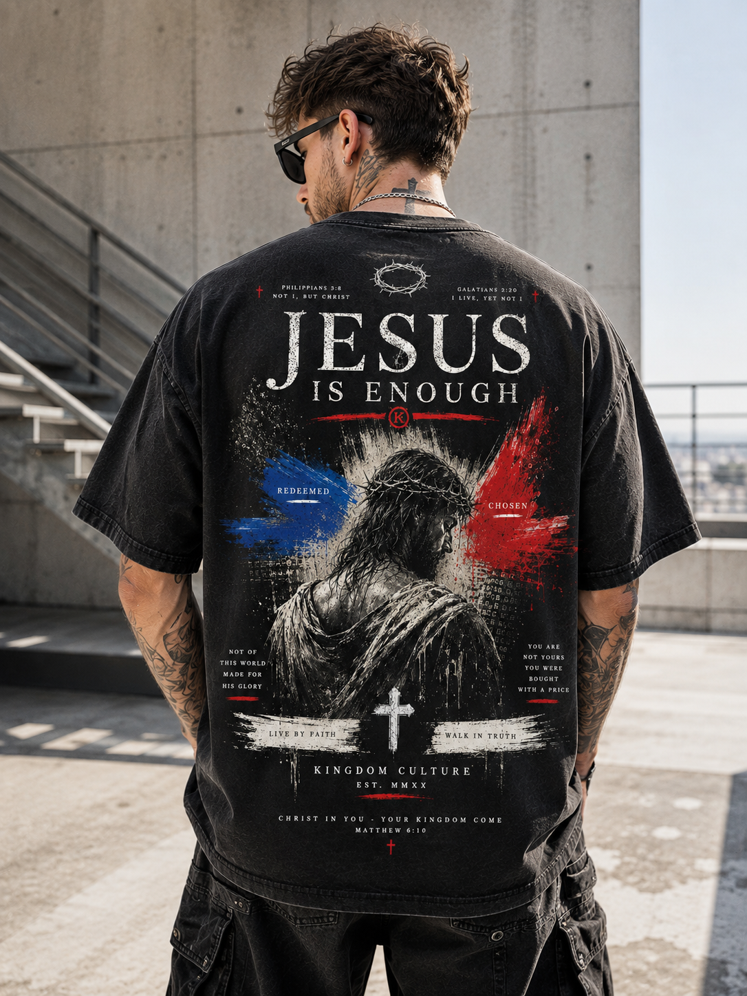 Jesus Is Enough — Vintage Christian T-Shirt