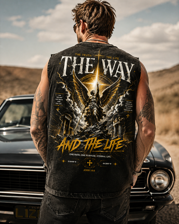 The Way – Vintage Faith Washed Tee