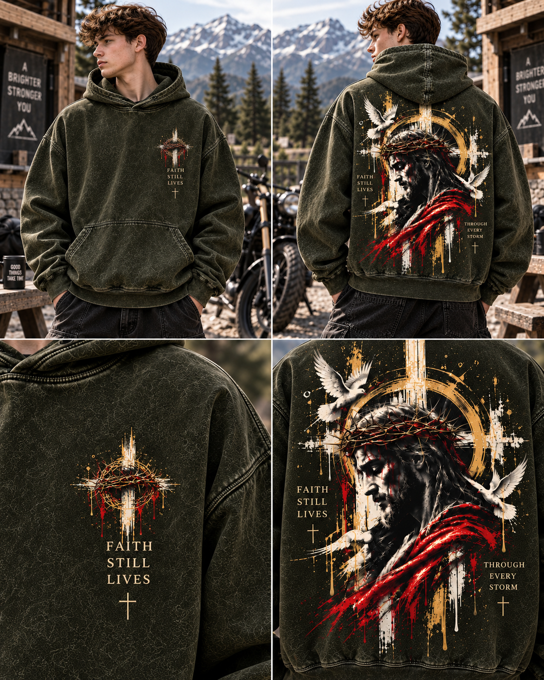 Faith Still Lives Hoodie – Vintage Christian Streetwear