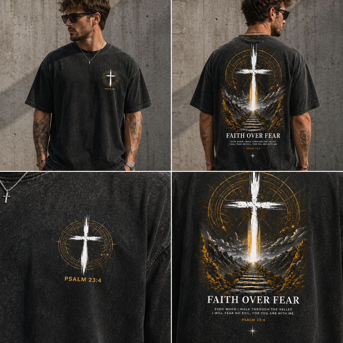 Faith Over Fear Vintage Tee