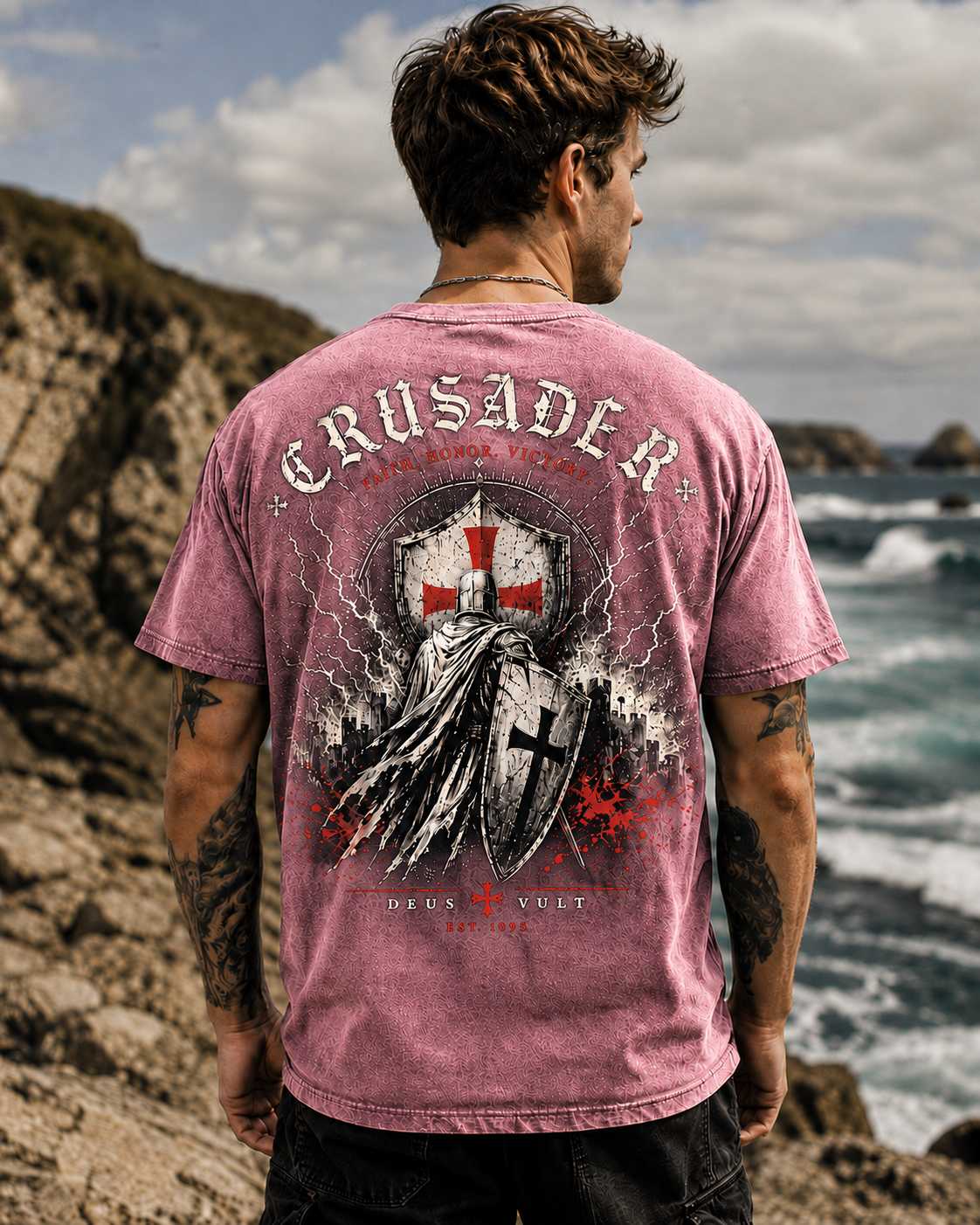 Crusader Vintage Washed Graphic Tee