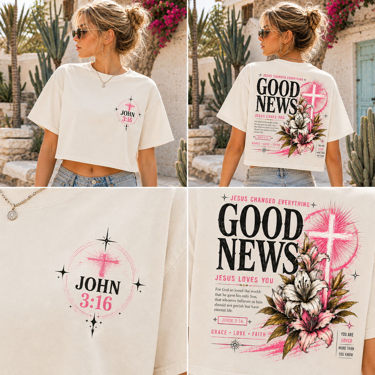 Good News – Jesus Changed Everything Crop Top