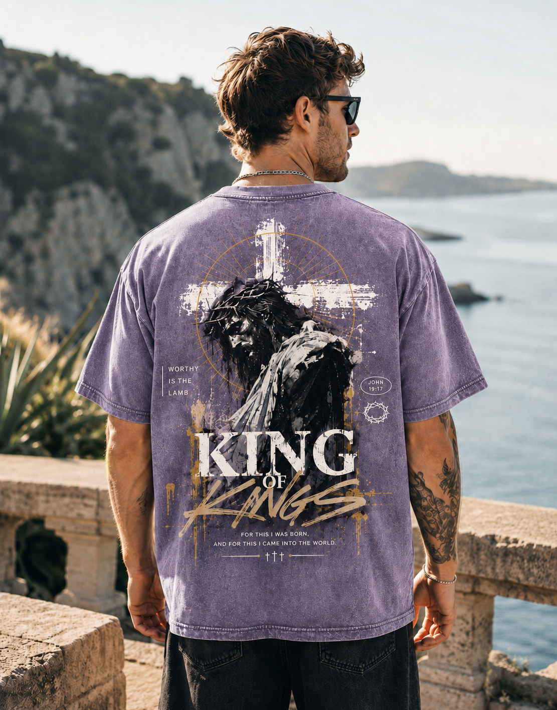 King of Kings Vintage Graphic T-Shirt – Oversized Washed Tee
