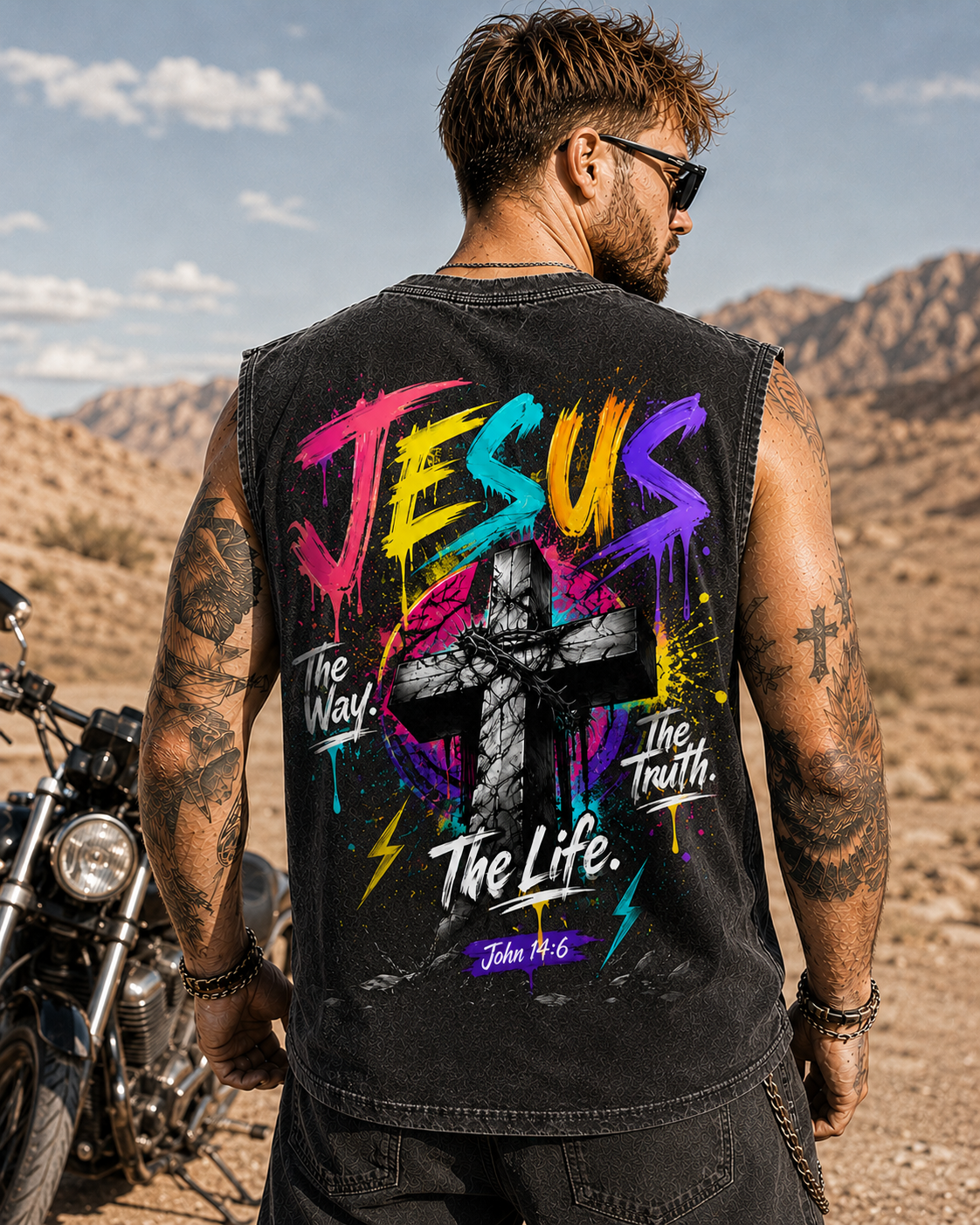 JESUS Vintage Wash Tank Top – Faith Streetwear