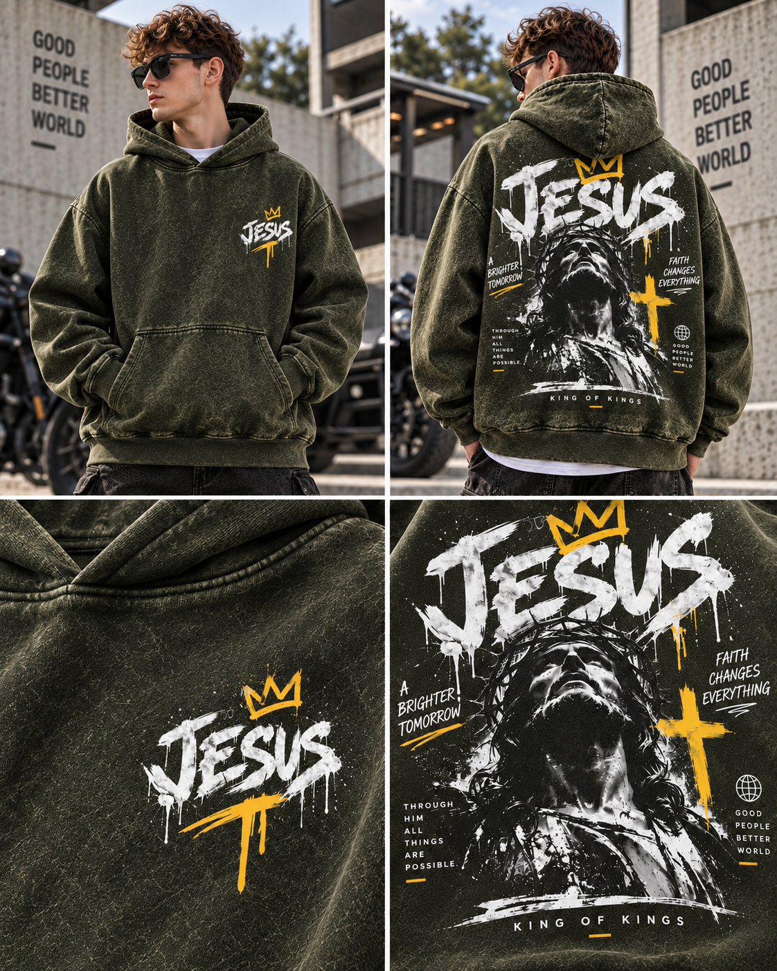King of Kings Washed Hoodie