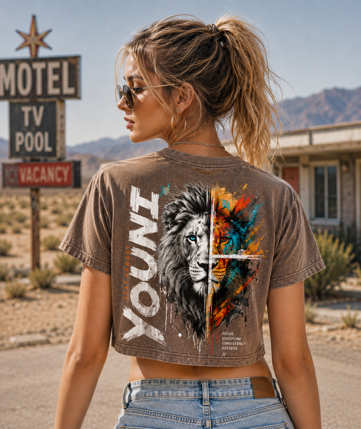 YOUNG Lion – Stay Hungry Crop Top