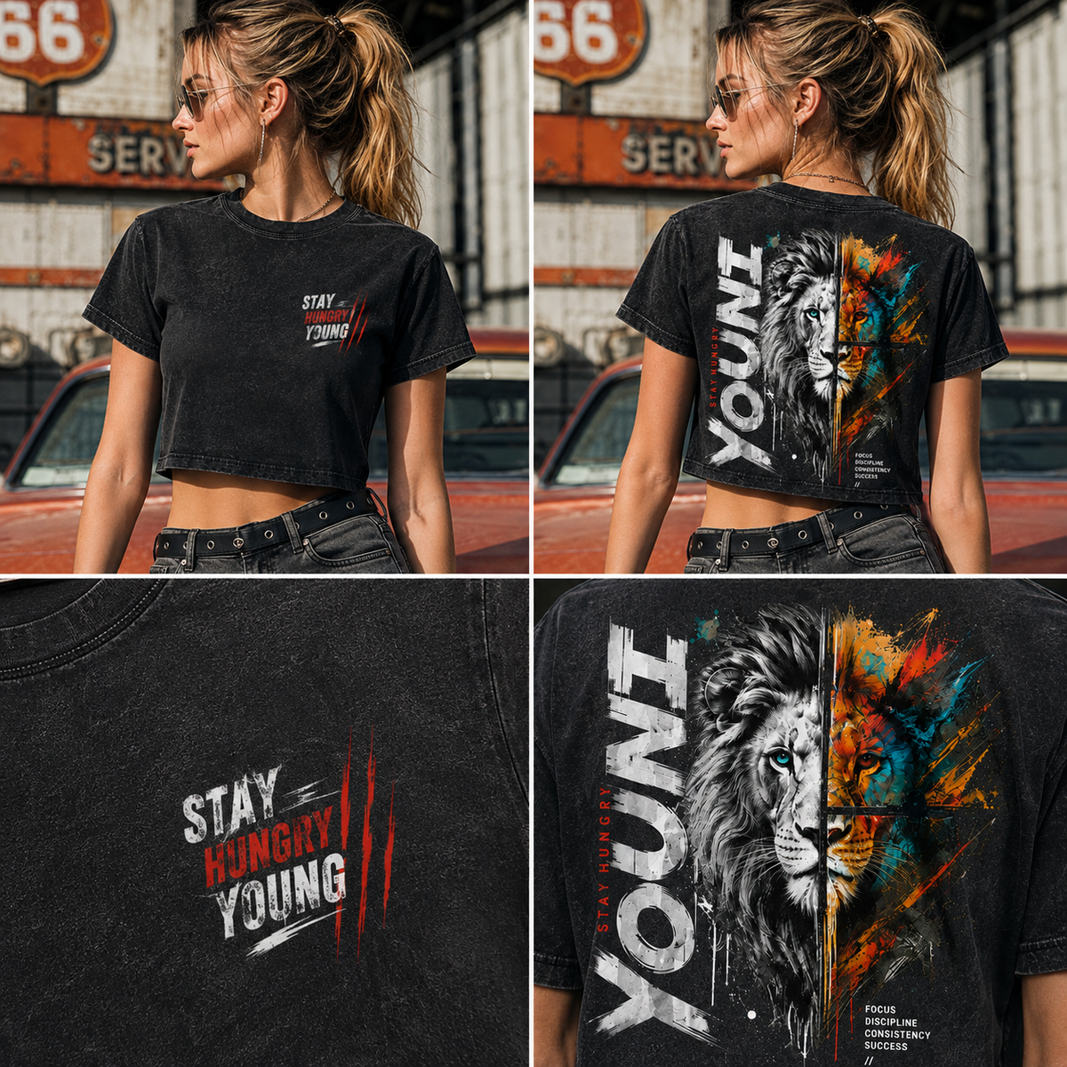 YOUNG Lion – Stay Hungry Crop Top