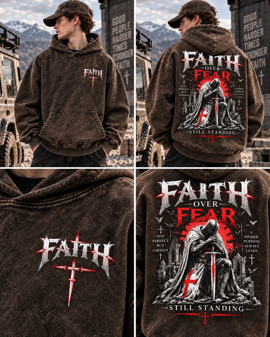 Faith Over Fear – Still Standing Hoodie