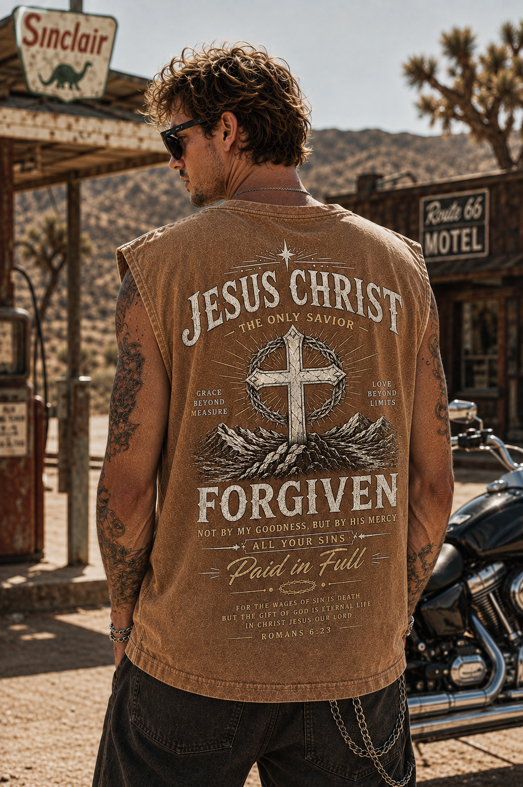 Jesus Christ Forgiven Vintage Wash Tank