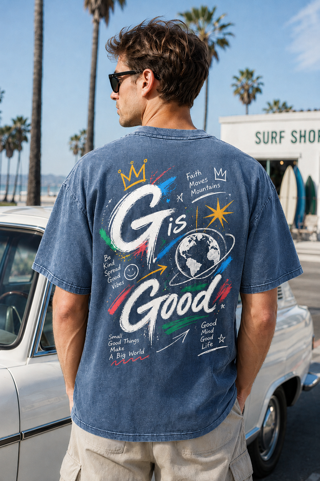 G Is Good Vintage Graphic Oversized T-Shirt