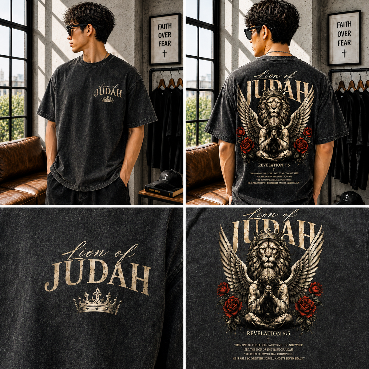 Savior – Lion of Judah Vintage Tee