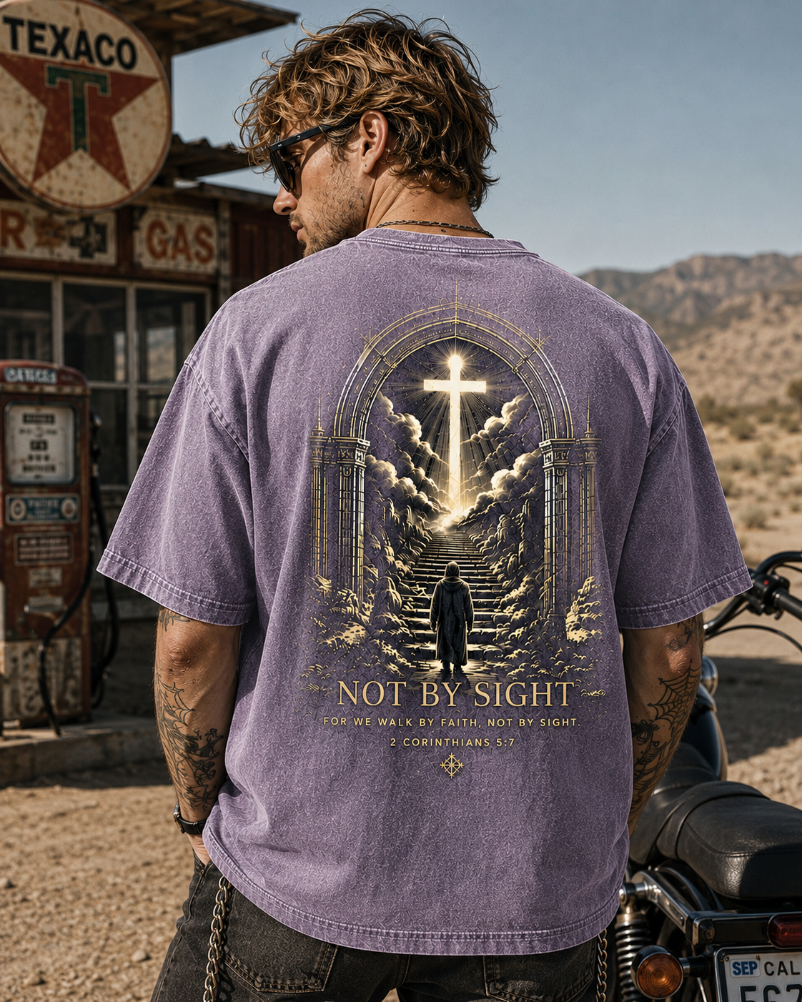 Not By Sight Vintage Faith Tee