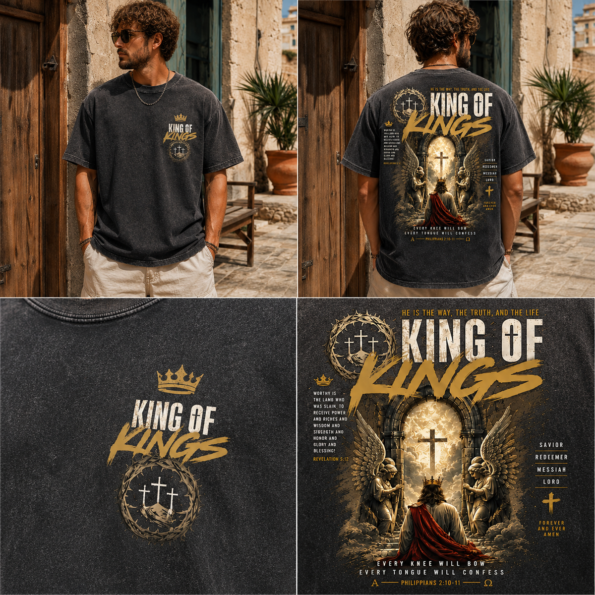 King of Kings Vintage Christian Tee
