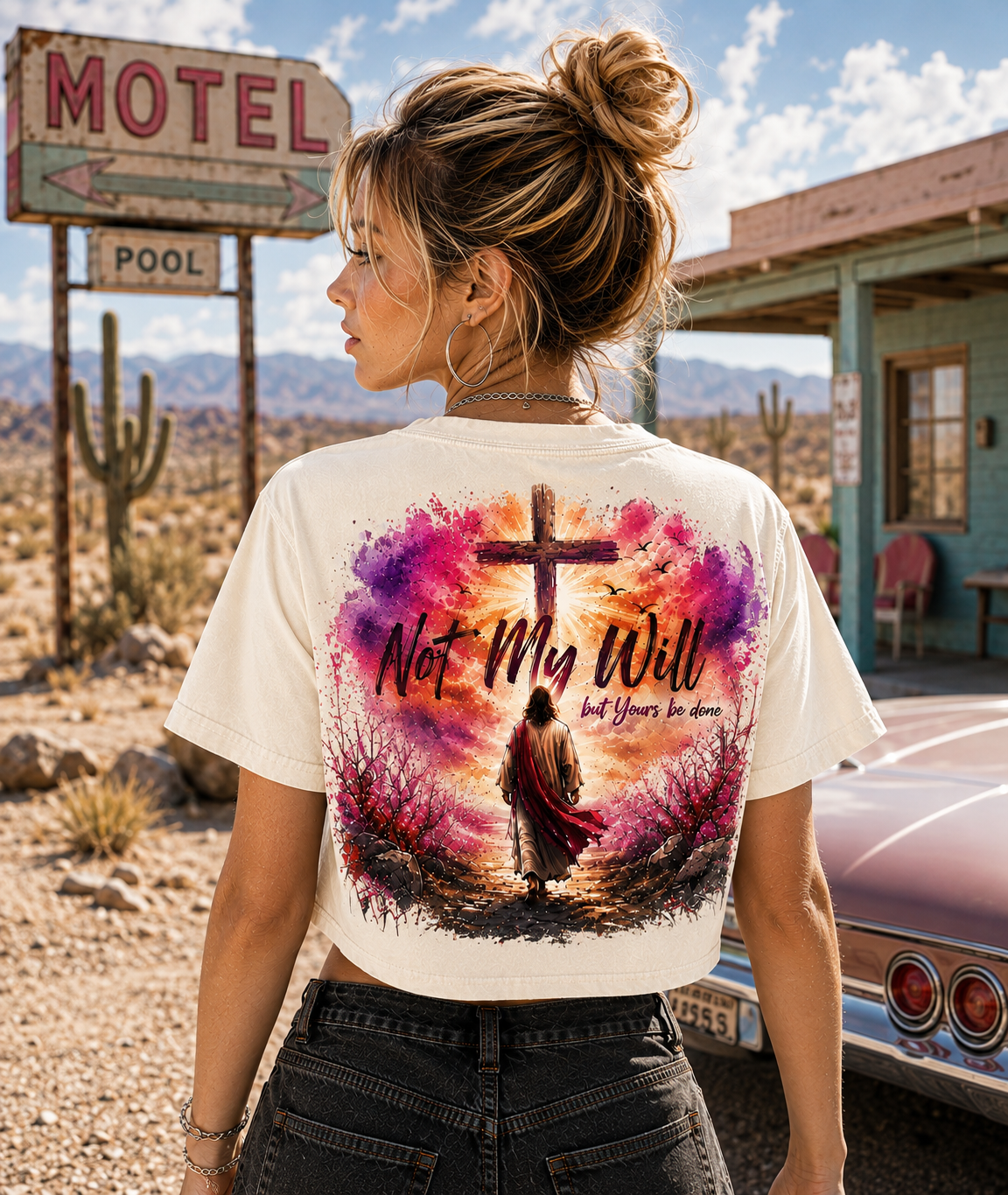 Not My Will – Faith Vintage Crop Top