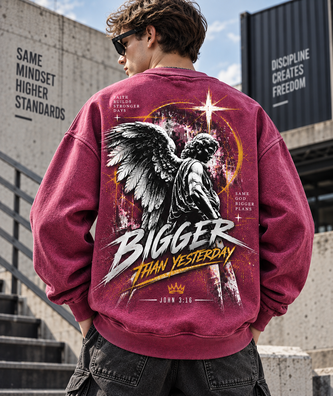 Bigger Than Yesterday – Vintage Faith Sweatshirt