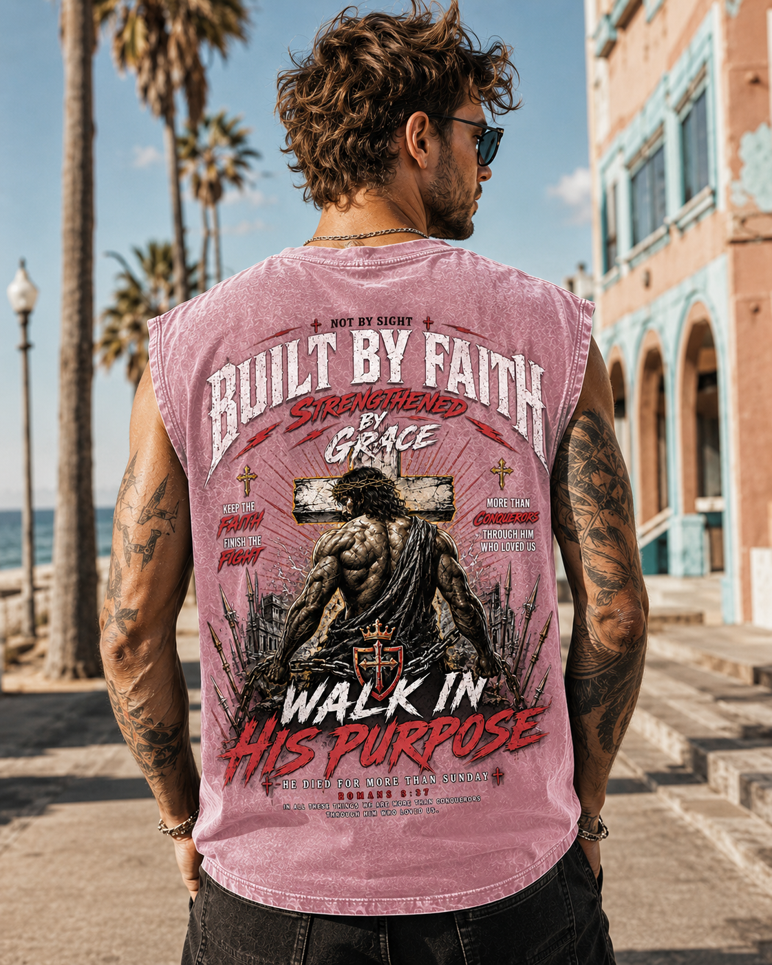 Built by Faith Washed Tank Top
