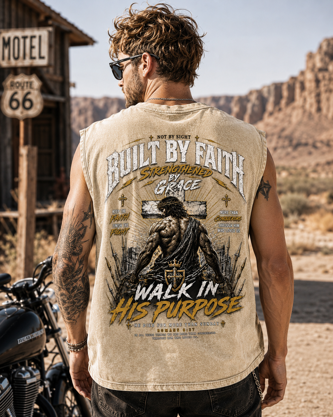 Built by Faith Washed Tank Top