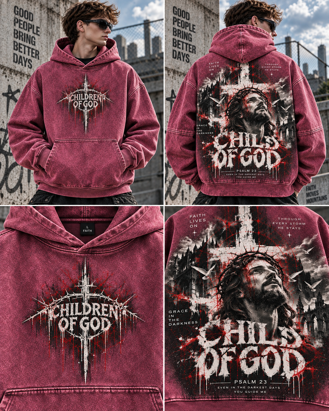 Children of God – Vintage Faith Hoodie