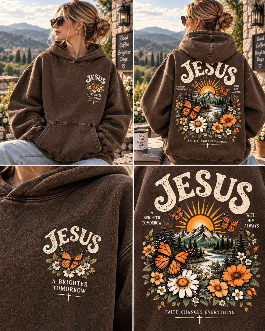 Jesus Faith & Brighter Days Hoodie