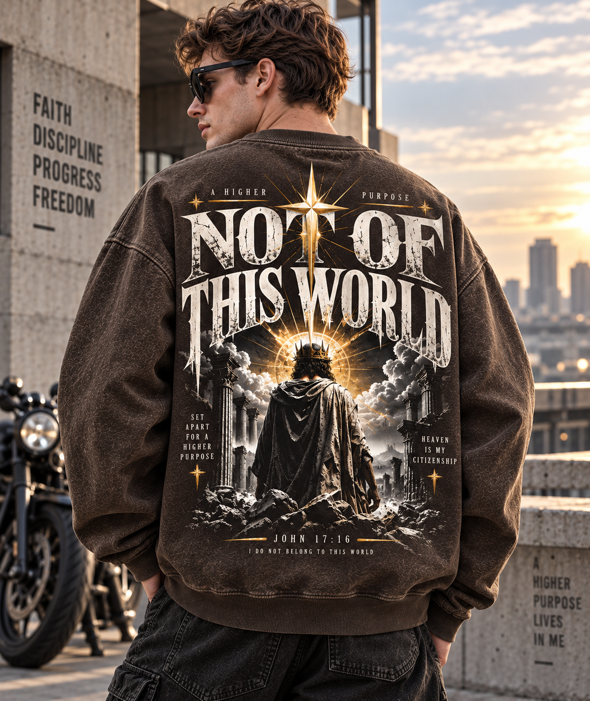 Not Of This World – Vintage Faith Sweatshirt