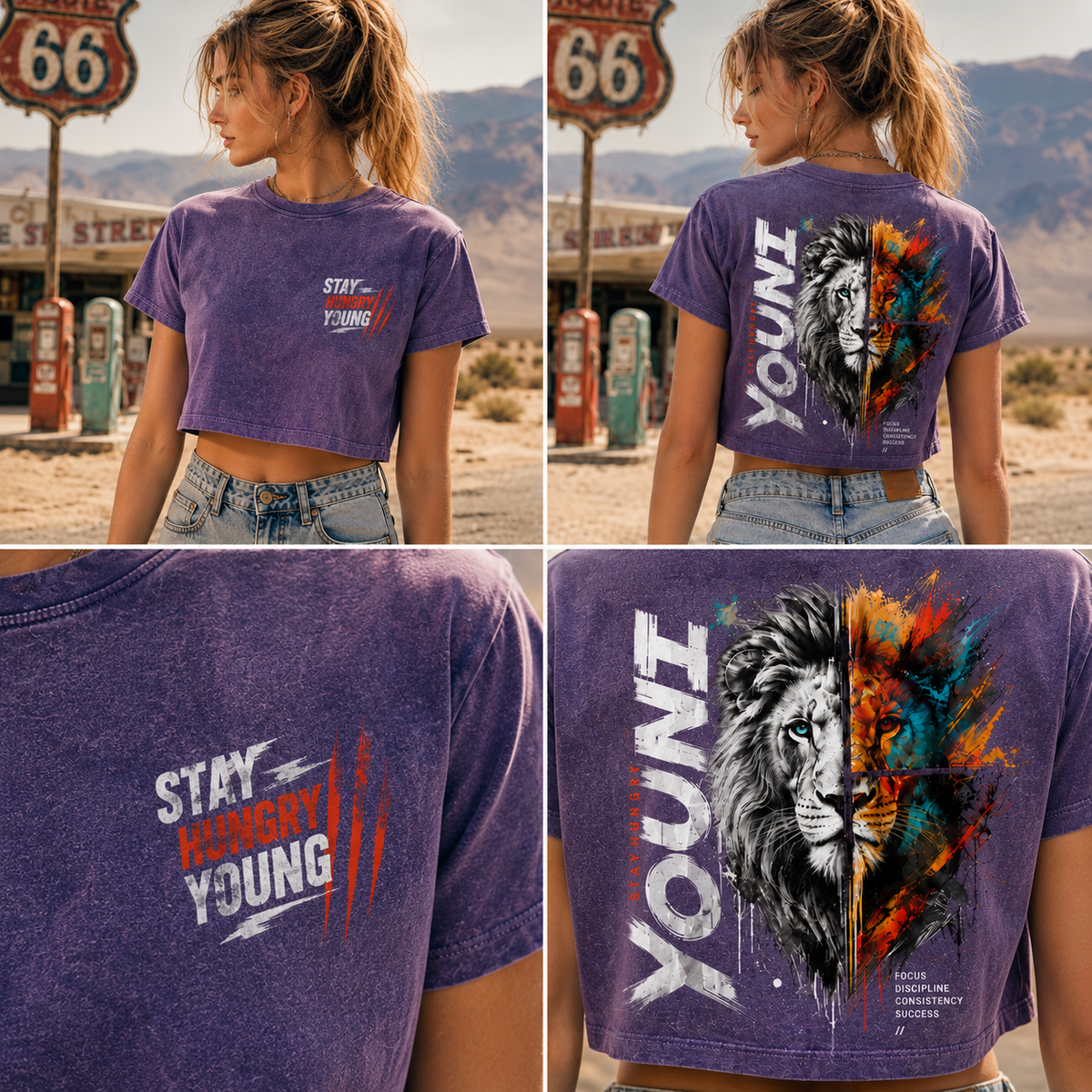 YOUNG Lion – Stay Hungry Crop Top