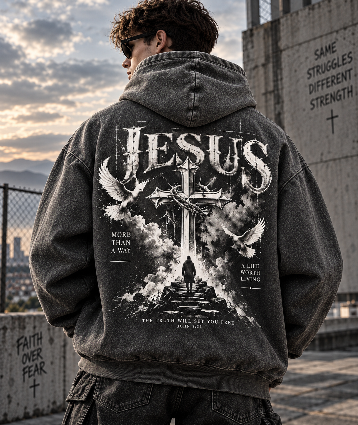Jesus Faith Oversized Hoodie