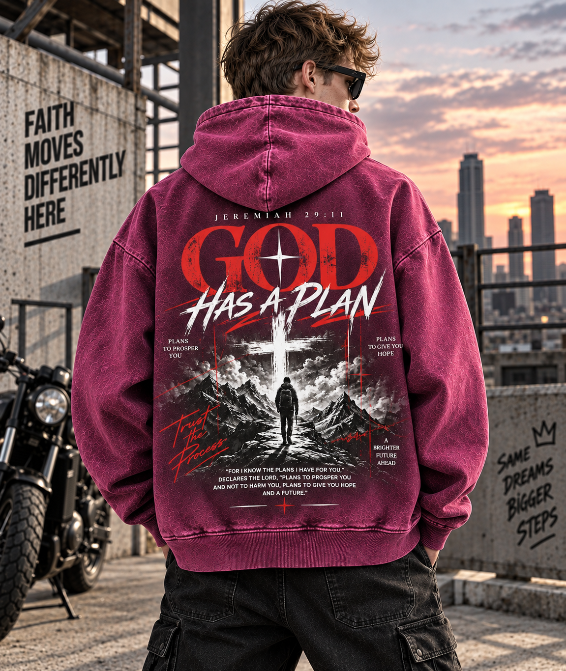 GOD Has a Plan – Vintage Faith Hoodie