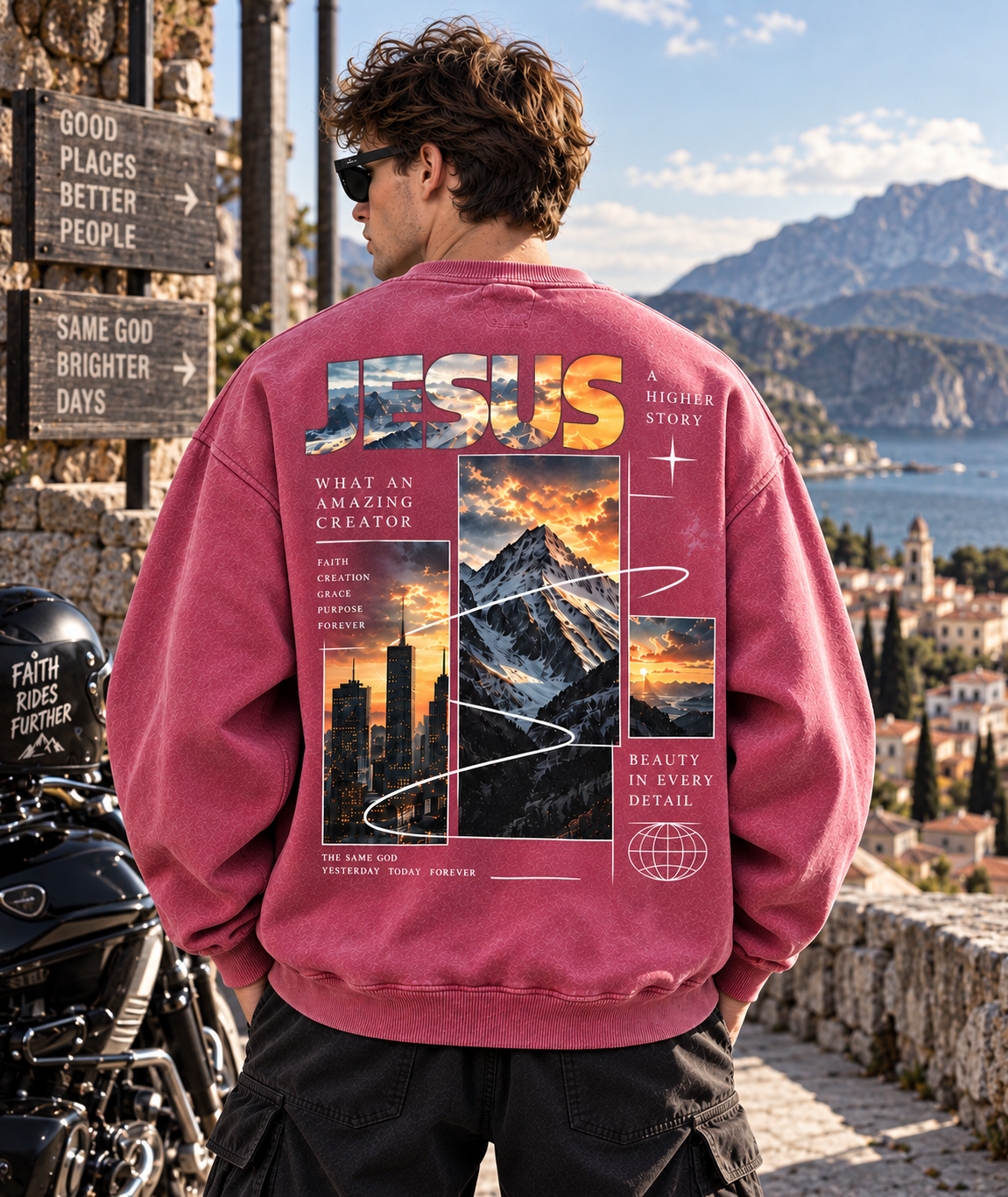 JESUS Higher Story Vintage Sweatshirt