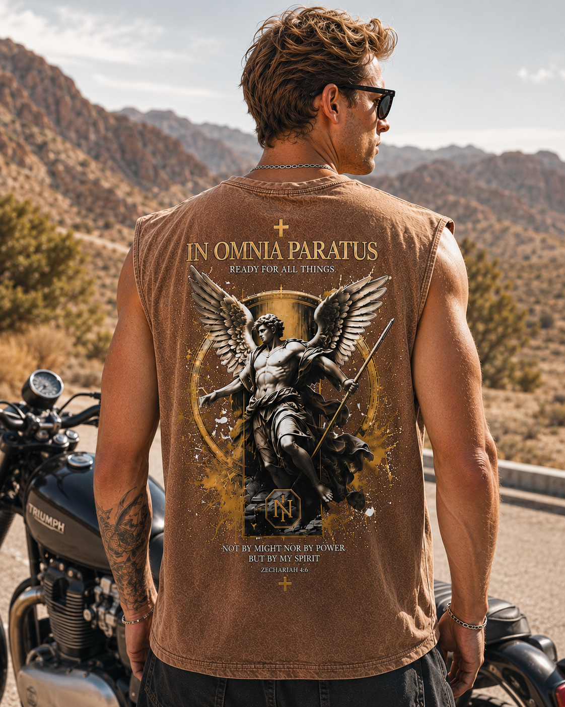 In Omnia Paratus – Angel Warrior Washed Tee