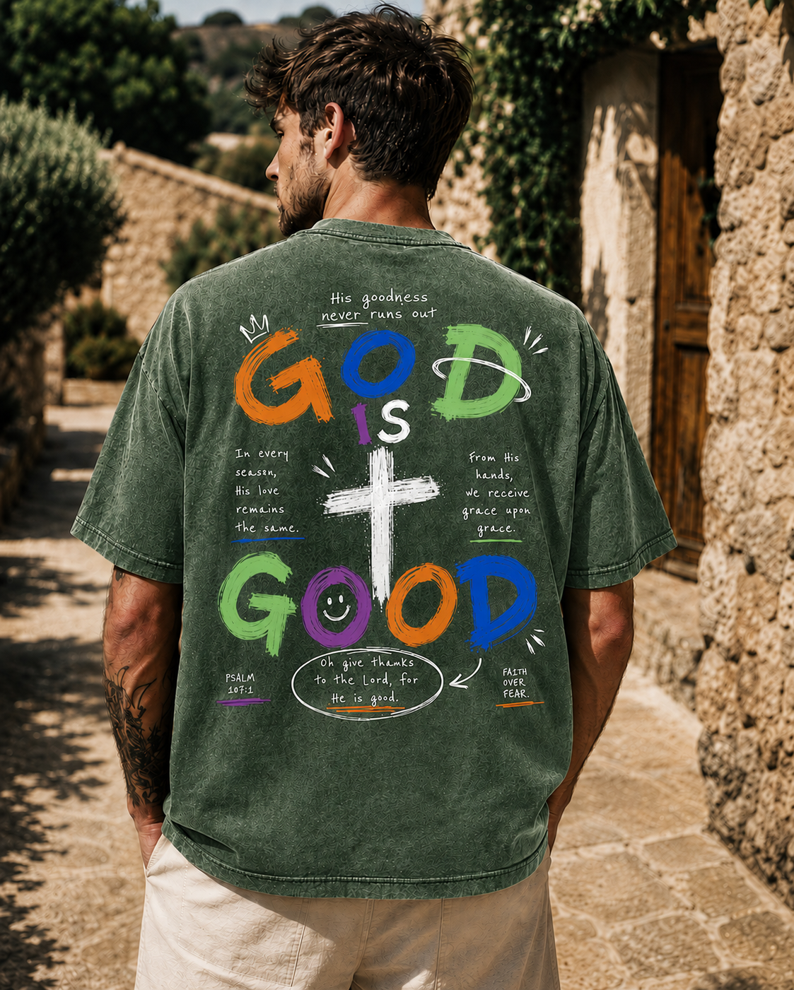 God Is Good Vintage Graphic T-Shirt