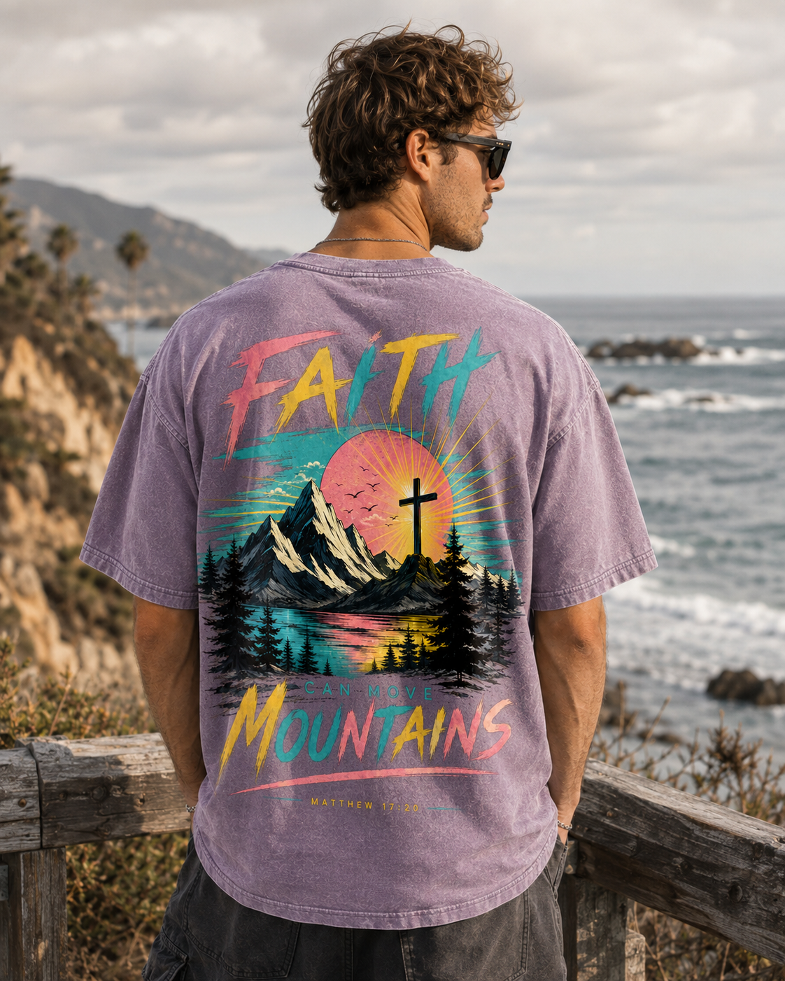 Faith Can Move Mountains – Vintage Graphic T-Shirt