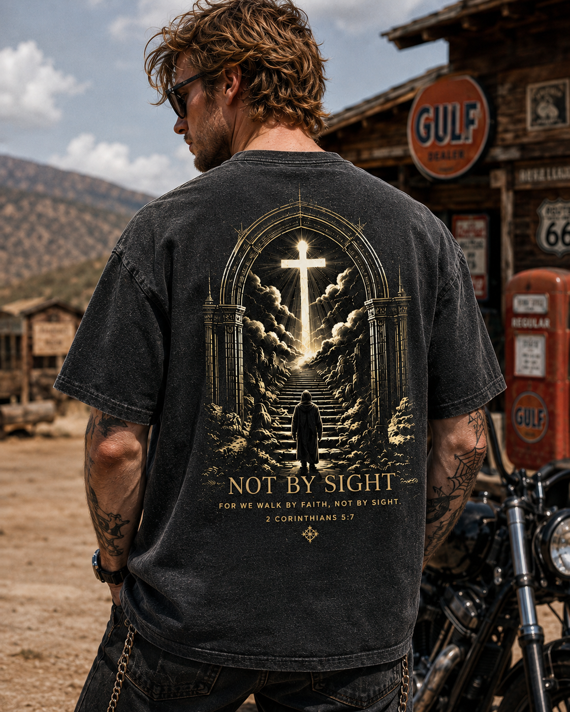 Not By Sight Vintage Faith Tee