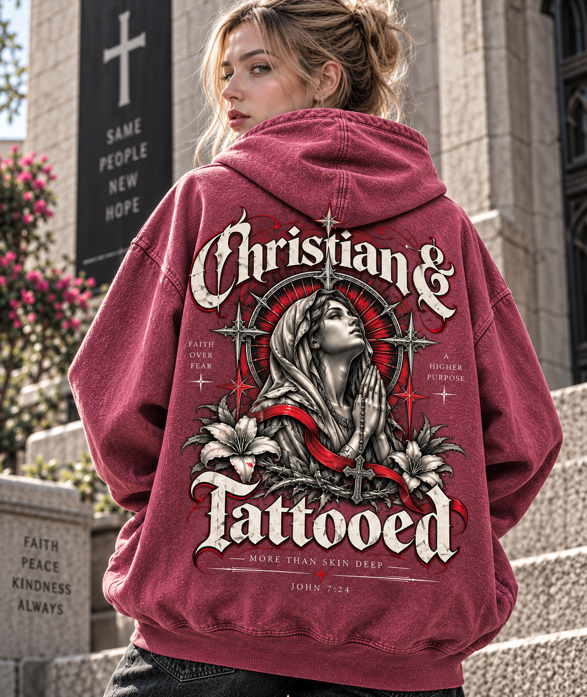 Christian & Tattooed – Vintage Faith Hoodie