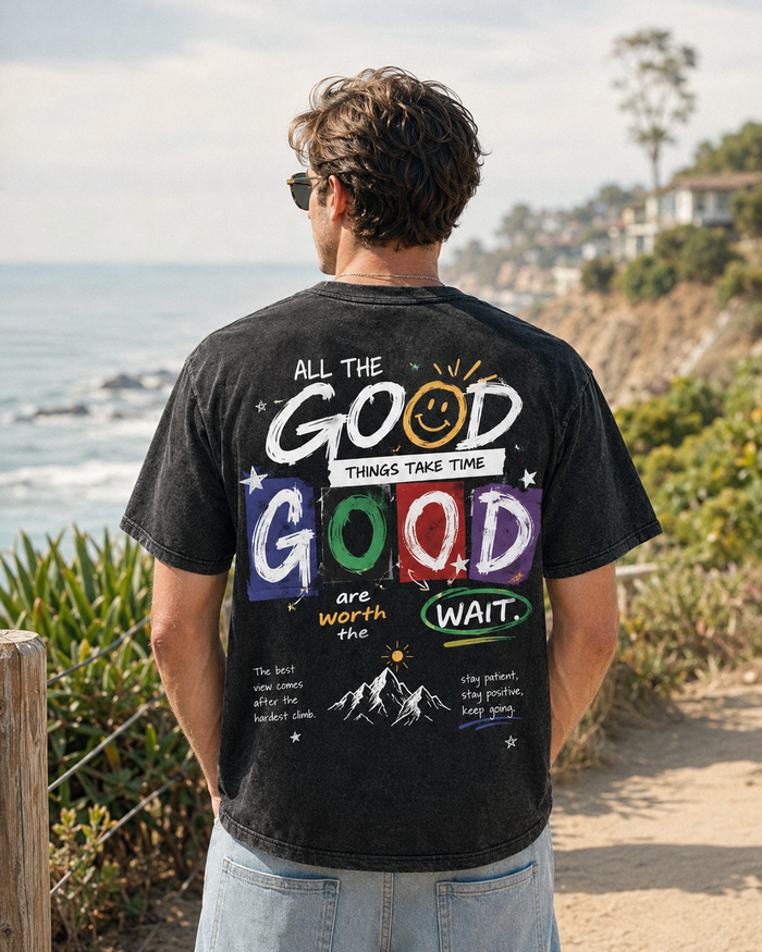 Good Things Take Time – Vintage Graphic T-Shirt