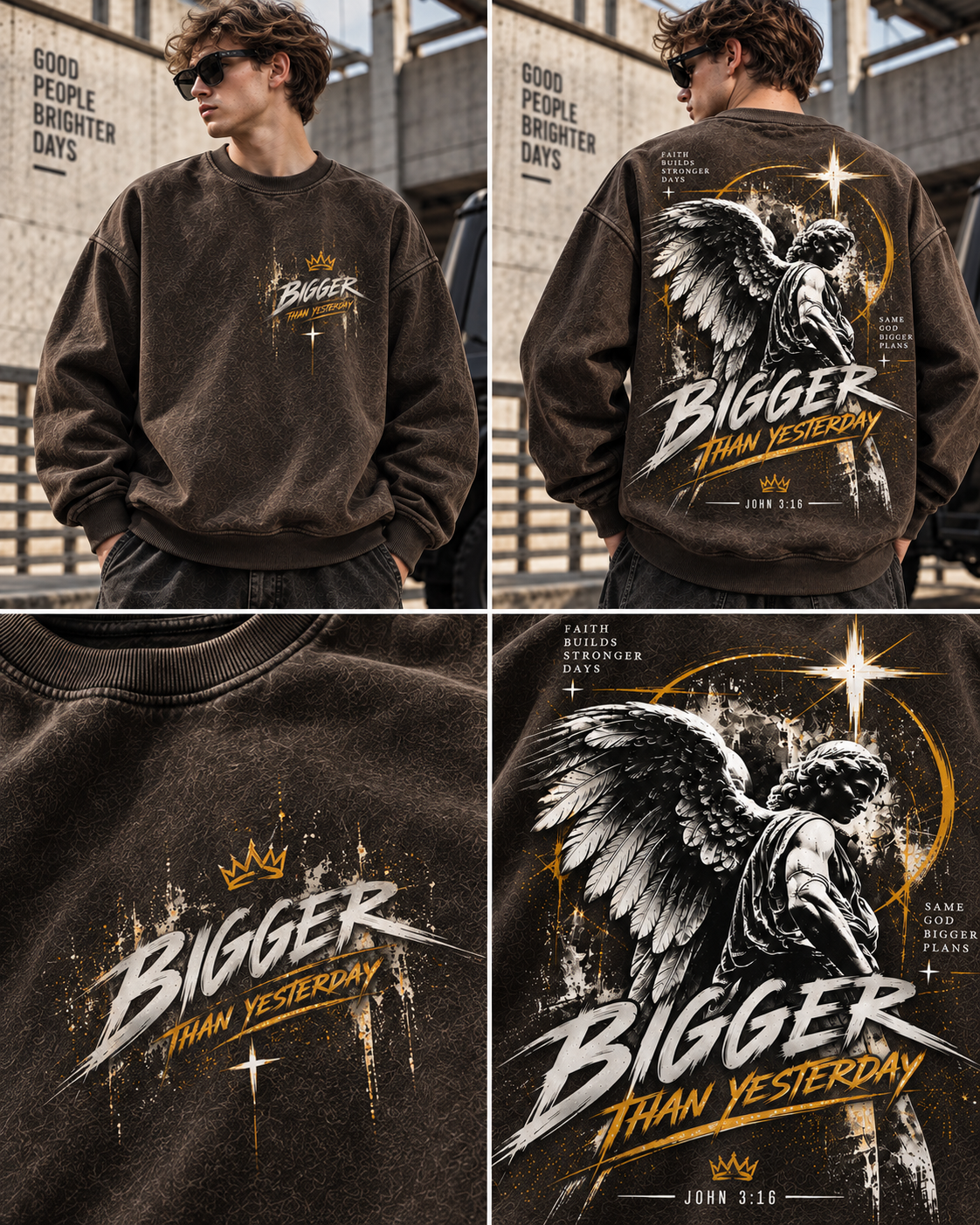 Bigger Than Yesterday – Vintage Faith Sweatshirt