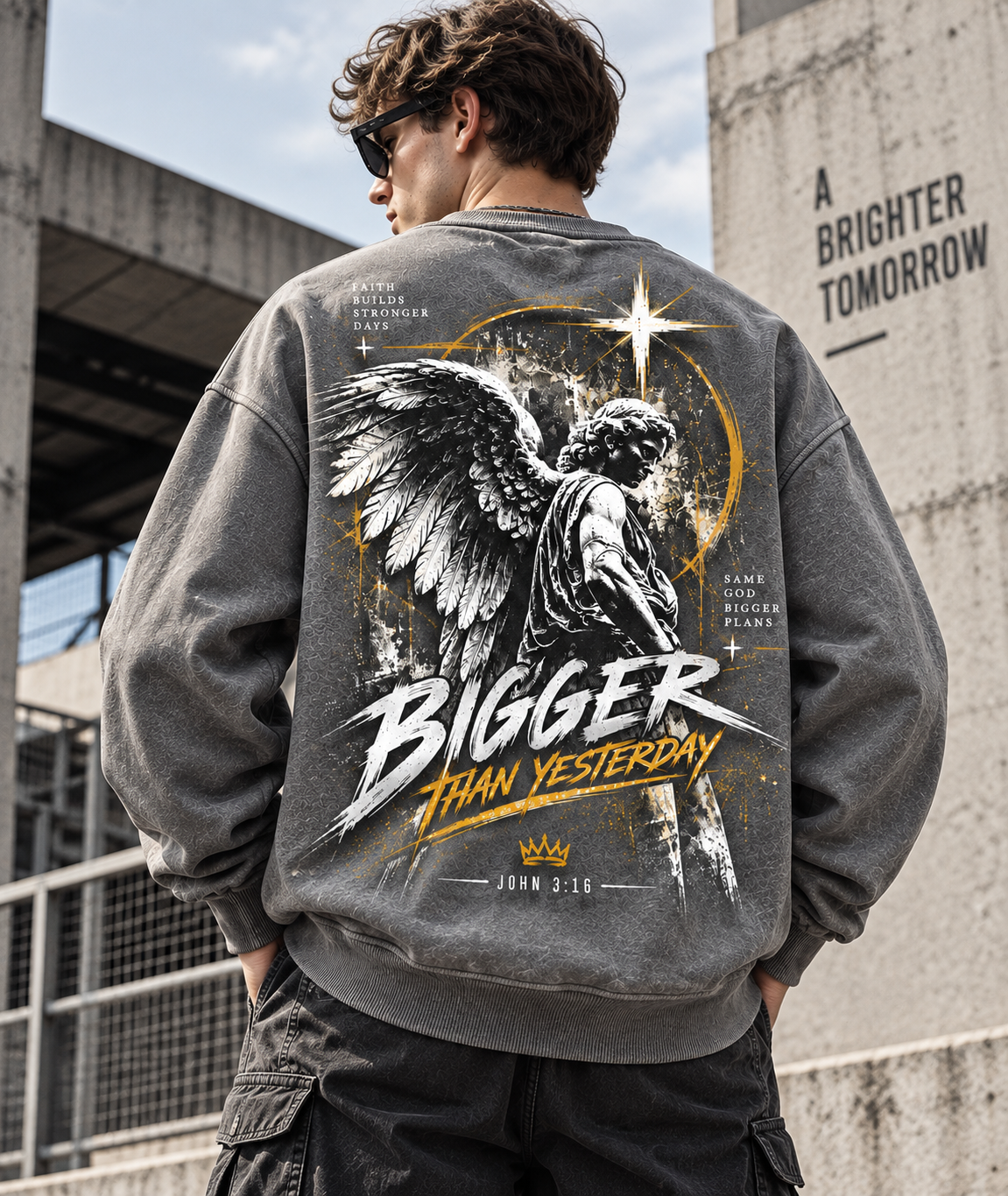 Bigger Than Yesterday – Vintage Faith Sweatshirt
