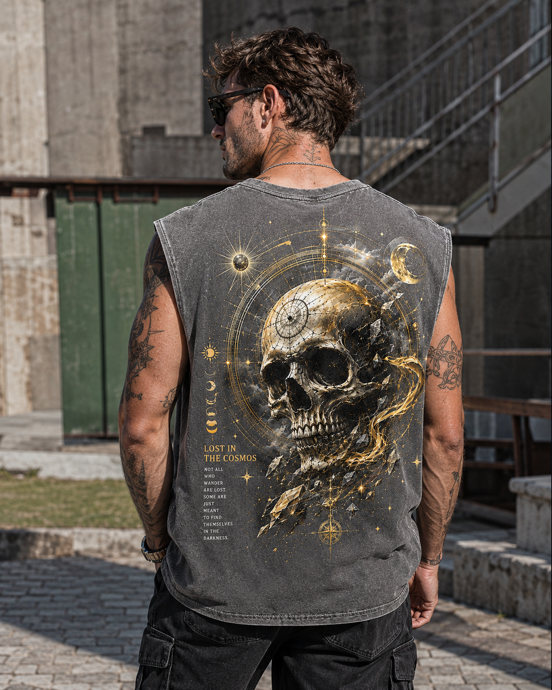 Cosmic Skull Washed Tee